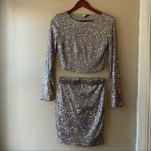Sequin two piece set